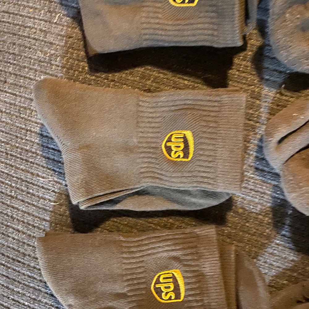 United Parcel Service (UPS) Socks and Hat.